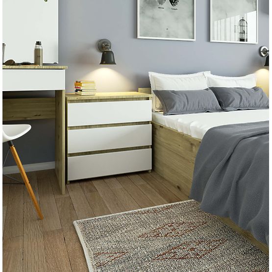 CREDENZA CL3 3SZ CLP PK ROVERE ARTISAN / BIANCO