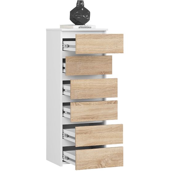 CREDENZA CL6 PK BIANCA / ROVERE SONOMA