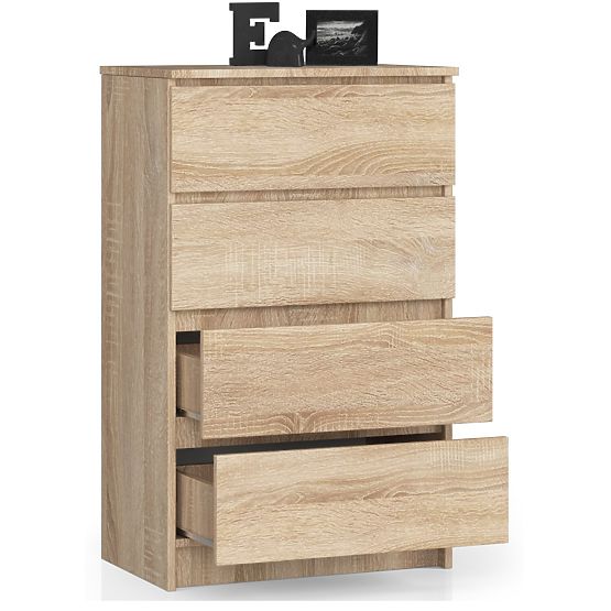 CREDENZA K 60 cm 4 CASSETTI PK ROVERE SONOMA