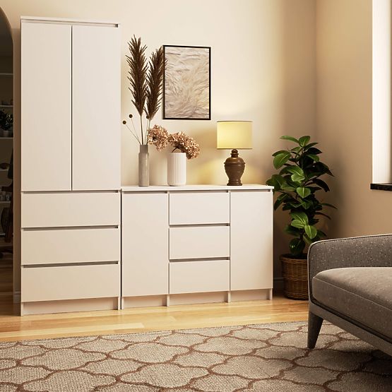 CREDENZA K100 2D 3SZ PK BIANCA