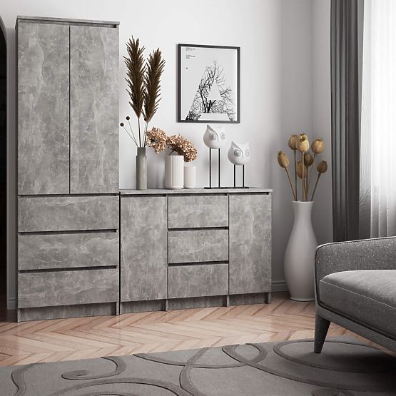 CREDENZA K100 2D 3SZ PK CEMENTO