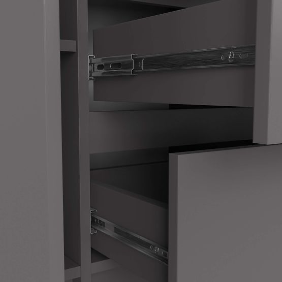 CREDENZA K100 2D 3SZ PK GRAFITE GRIGIO