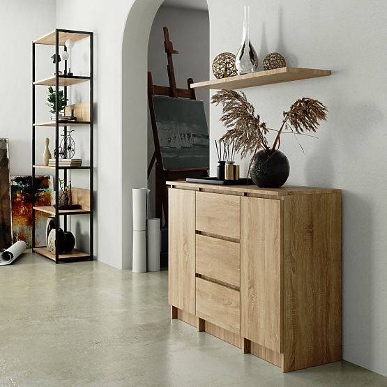 CREDENZA K100 2D 3SZ PK ROVERE SONOMA