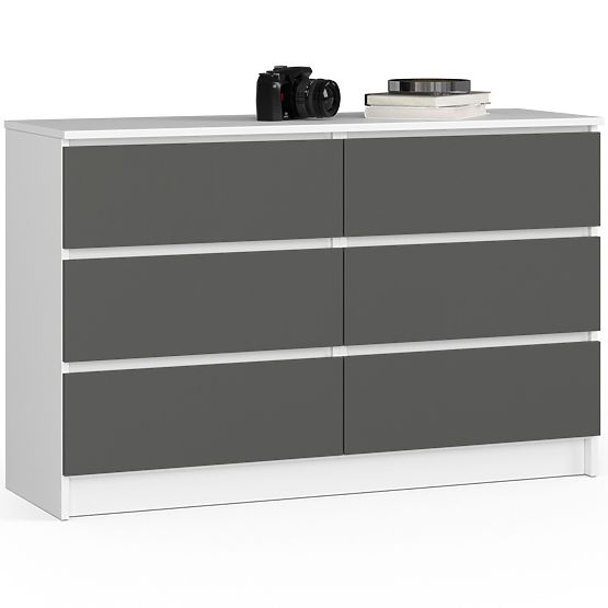 CREDENZA K120 6SZ CLP PK BIANCA / GRIGIA