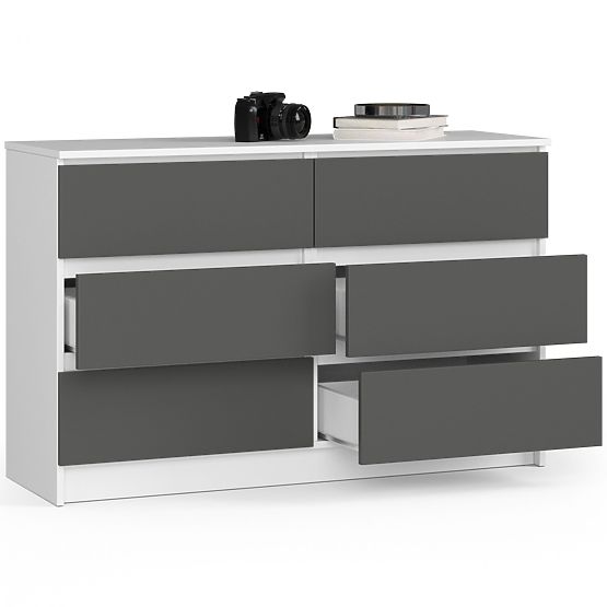 CREDENZA K120 6SZ CLP PK BIANCA / GRIGIA