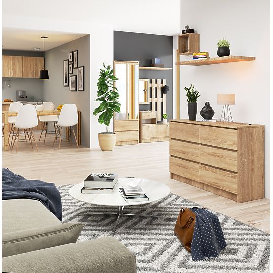 CREDENZA K120 6SZ CLP PK ROVERE SONOMA