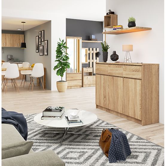 CREDENZA K140 3D 3SZ CLP PK ROVERE SONOMA