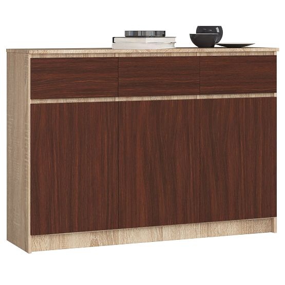 CREDENZA K140 3D 3SZ CLP PK SONOMA / WENGE