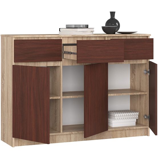 CREDENZA K140 3D 3SZ CLP PK SONOMA / WENGE