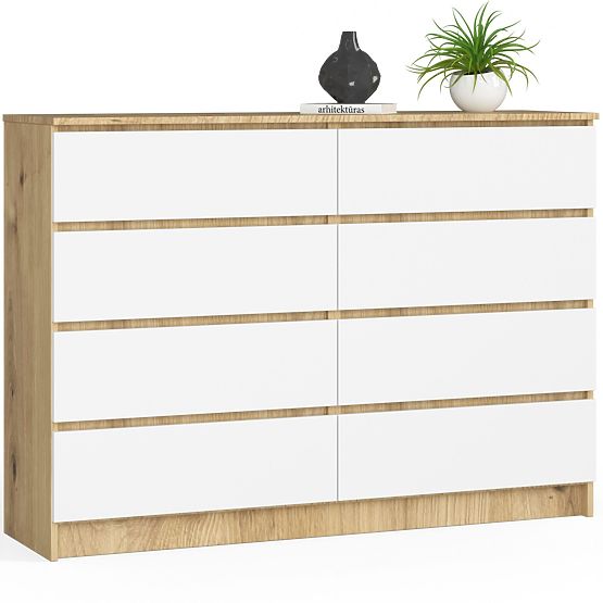 CREDENZA K140 8SZ CLP ROVERE ARTISAN / BIANCO