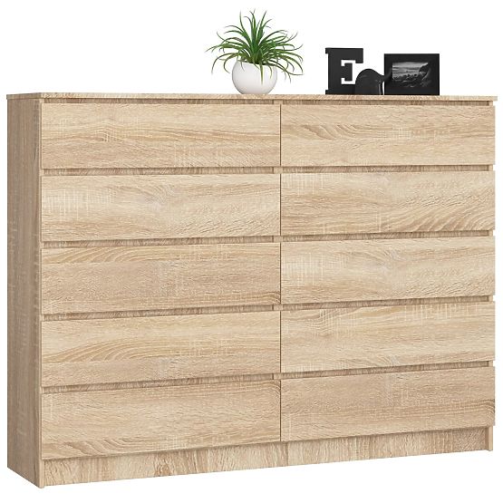 CREDENZA K160 10 CASSETTI CLP PK ROVERE SONOMA