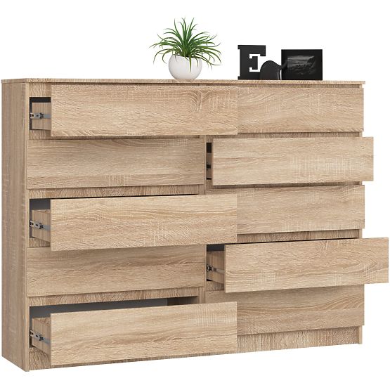 CREDENZA K160 10 CASSETTI CLP PK ROVERE SONOMA