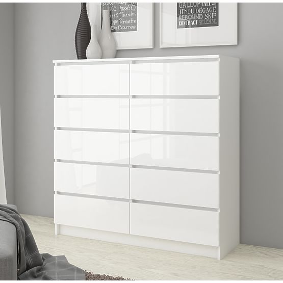CREDENZA K160 10SZ CLP PK BIANCO LUCIDO