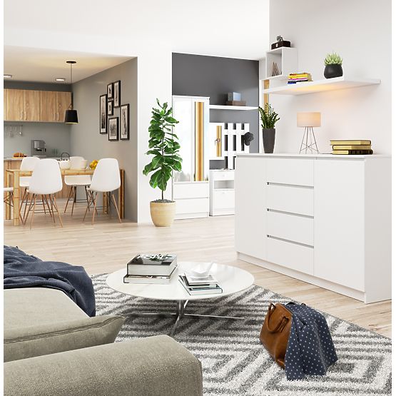 CREDENZA K160 2D 4SZ CLP PK BIANCA