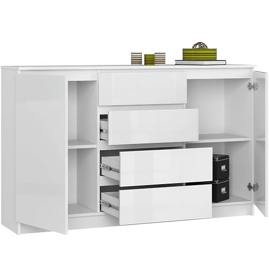 CREDENZA K160 2D 4SZ CLP PK BIANCO LUCIDO