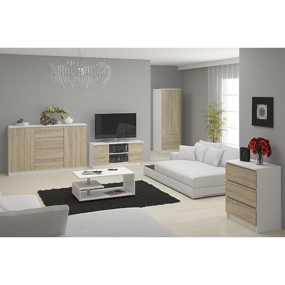 CREDENZA K160 2D 4SZ CLP PK BIANCO / SONOMA
