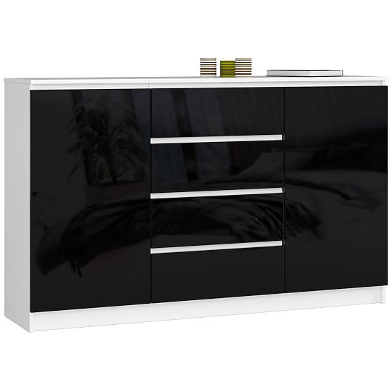 CREDENZA K160 2D 4SZ CLP PK NERO LUCIDO