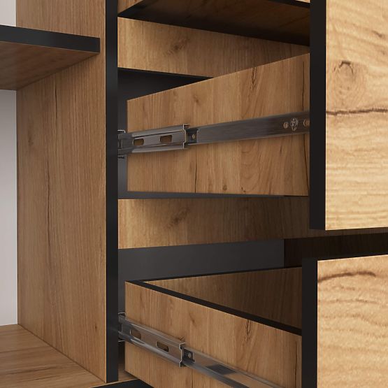 CREDENZA K160 2D 4SZ CLP PK ROVERE CRAFT