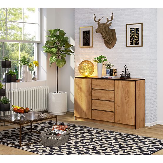 CREDENZA K160 2D 4SZ CLP PK ROVERE CRAFT