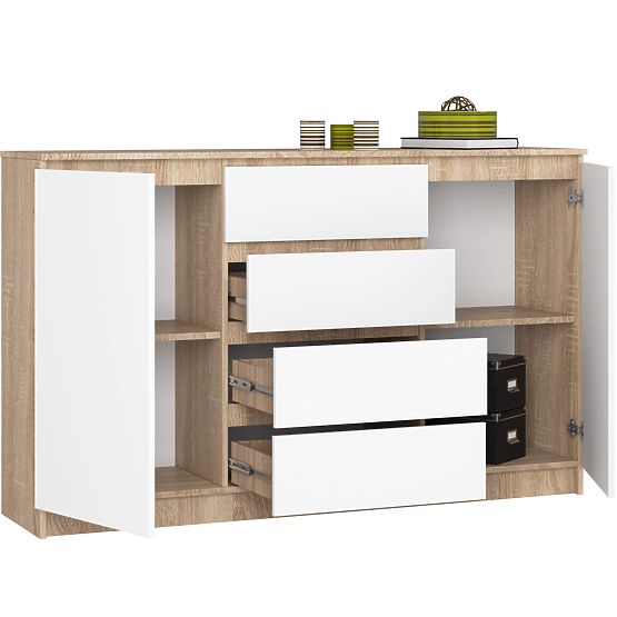 CREDENZA K160 2D 4SZ CLP PK ROVERE SONOMA / BIANCO