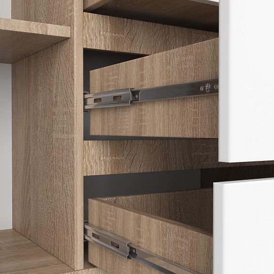 CREDENZA K160 2D 4SZ CLP PK ROVERE SONOMA / BIANCO