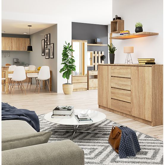 CREDENZA K160 2D 4SZ CLP PK ROVERE SONOMA