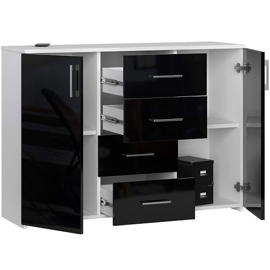 CREDENZA K45 PK NERO LUCIDO