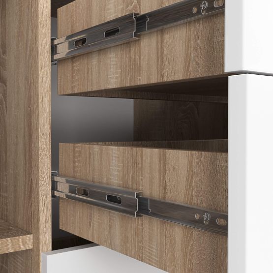 CREDENZA K45 PK ROVERE SONOMA / BIANCO