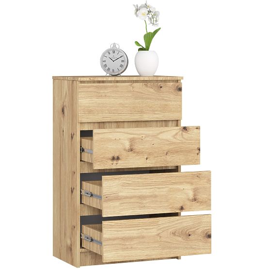 CREDENZA K60 4 CASSETTI ROVERE ARTISAN