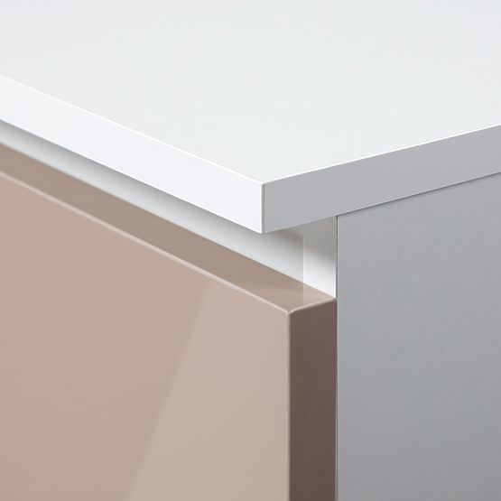 CREDENZA K60 5SZ CLP PK CAPPUCCINO LUCIDO
