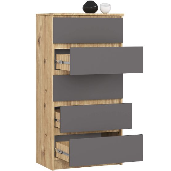 CREDENZA K60 5SZ CLP PK ROVERE ARTISAN / GRIGIO