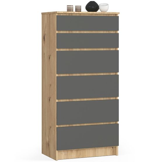 CREDENZA K60 6SZ CLP PK ROVERE ARTISAN / GRIGIO