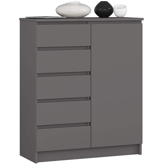 CREDENZA K80 1D 5SZ PK GRIGIO GRAFITE