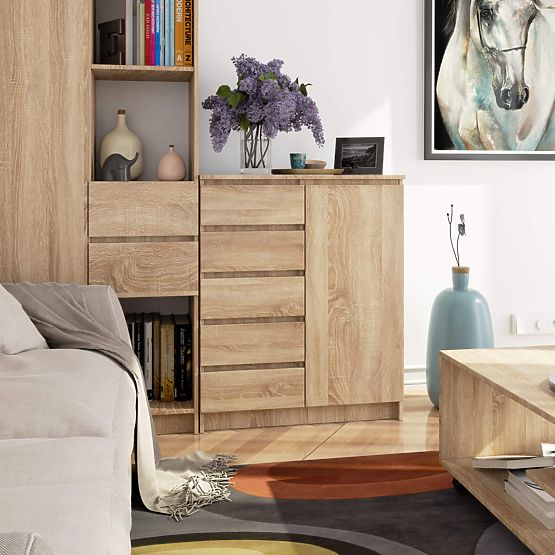 CREDENZA K80 1D 5SZ PK ROVERE SONOMA