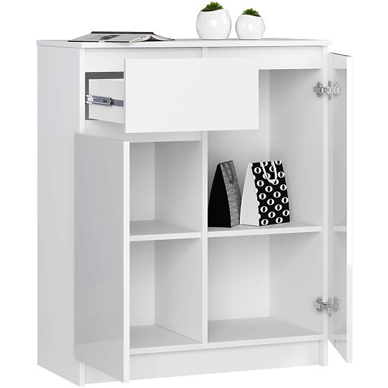 CREDENZA K80 2D 1SZ CLP PK BIANCO LUCIDO