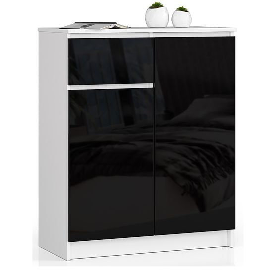 CREDENZA K80 2D 1SZ CLP PK NERO LUCIDO