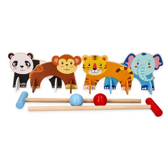 Croquet con motivi di animali