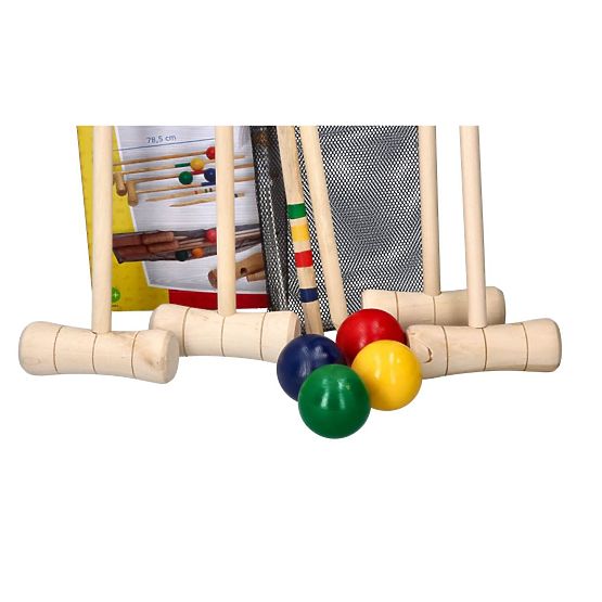 Croquet gioco in legno 24 pezzi - per bambini e adulti