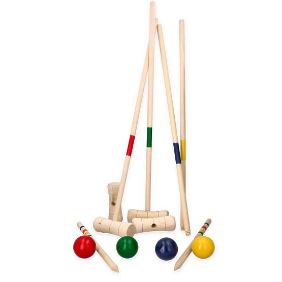 Croquet gioco in legno 24 pezzi - per bambini e adulti