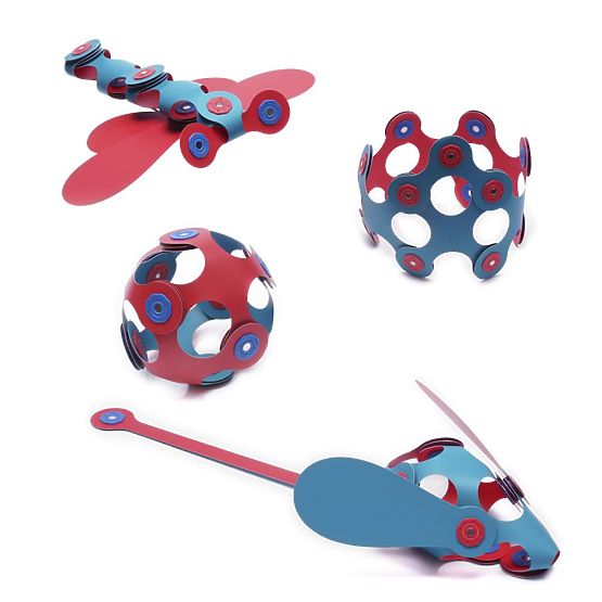 Cubetti magnetici Clixo Itsy, Rosa-Turchese