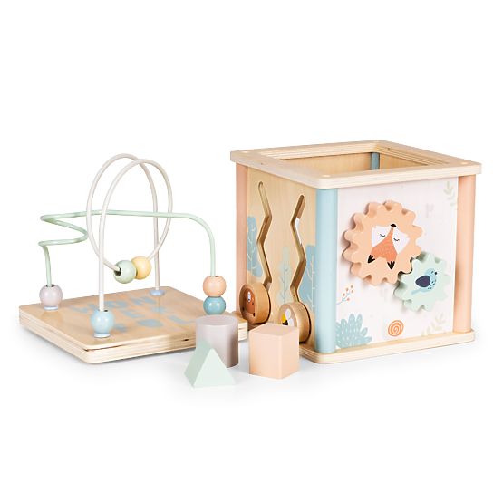 Cubo educativo in legno con forme ECOTOYS
