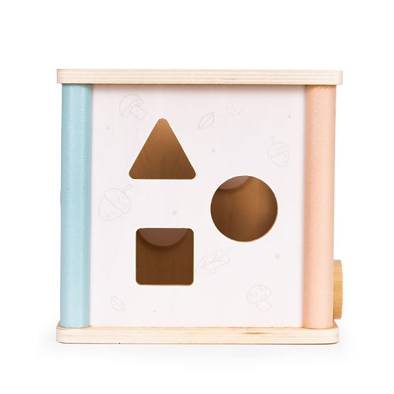 Cubo educativo in legno con forme ECOTOYS