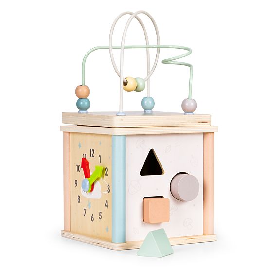 Cubo educativo in legno con forme ECOTOYS