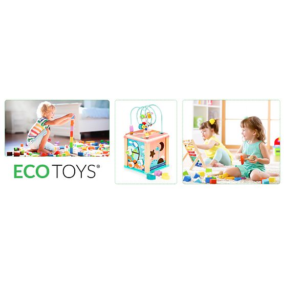 Cubo educativo in legno, smistatore mula ECOTOYS
