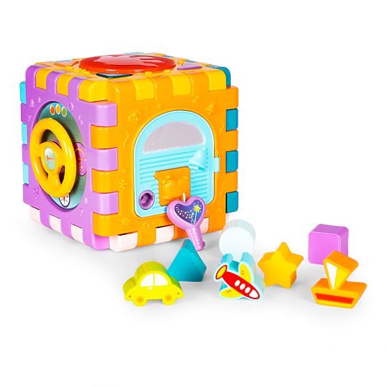 Cubo educativo interattivo con smistamento e suoni 6 in 1