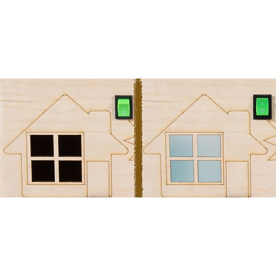 Cubo Montessori in legno - naturale