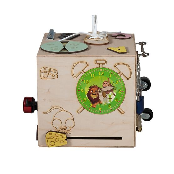 Cubo Montessori in legno - naturale