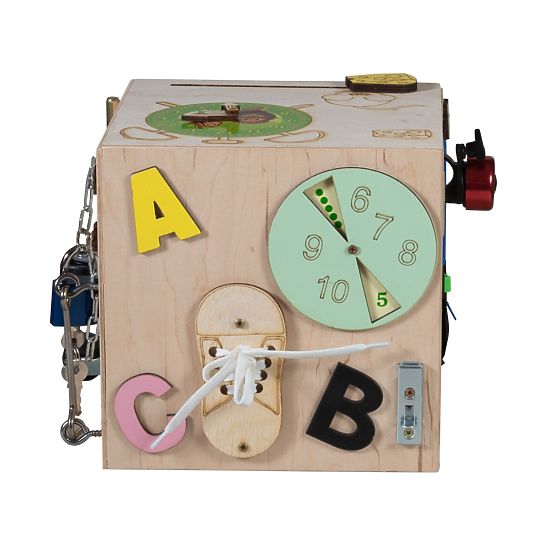 Cubo Montessori in legno - naturale