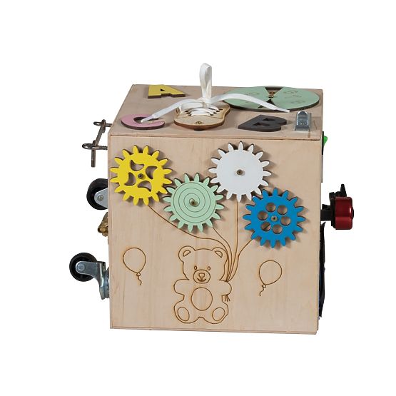 Cubo Montessori in legno - naturale