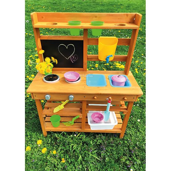 Cucina da giardino in legno